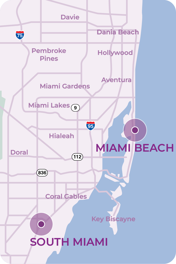 Map of Dharma Home Suites Miami